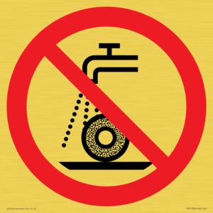 Prohibition: Do not use for wet grinding